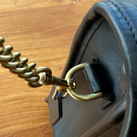 Vintage Black Leather Coach Lexington 5265 Briefcase or Laptop Bag - Picture 8 of 8